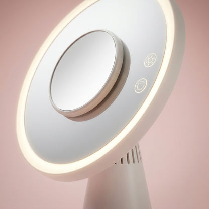 Celine Smart Mirror, magnifier and touch buttons detail