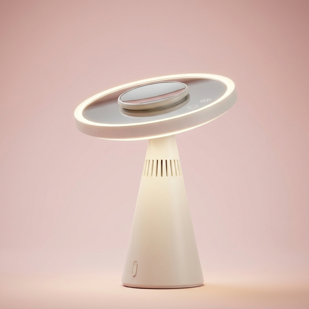 Celine Smart Mirror rotated flat as a table lamp