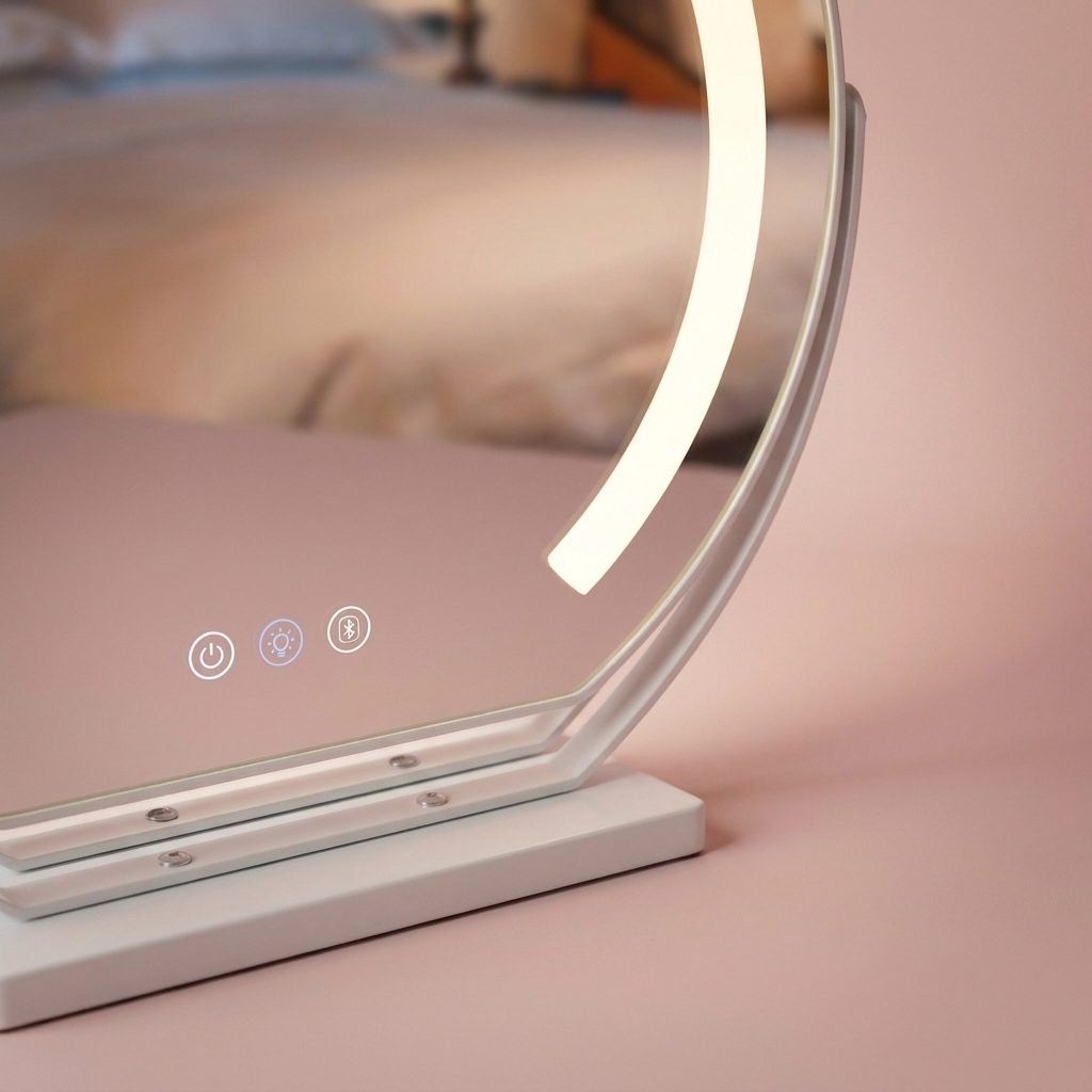Juliette Halo Mirror, touch controls on the glass