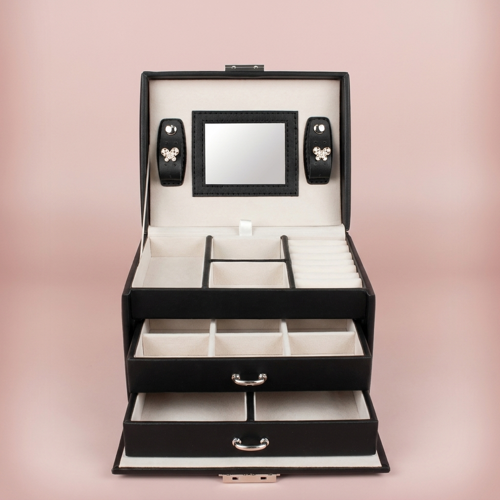 Margot Jewelry Box, black