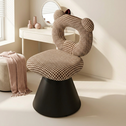 Maribel Vanity Chair at a vanity desk (desk and mirror not included)