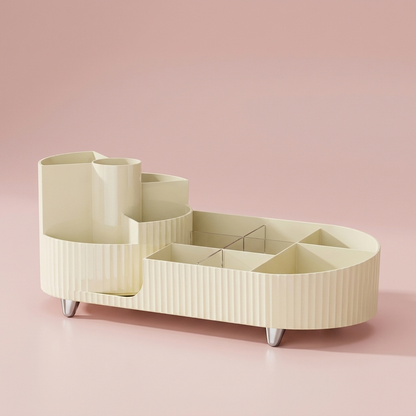 Romy Vanity Organizer, combo set, cream white