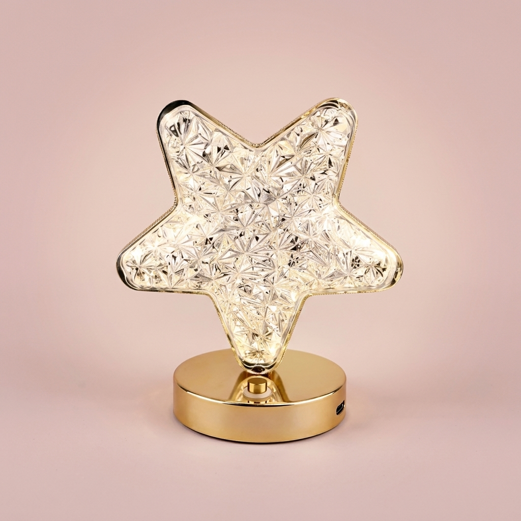 Stella Crystal Lamp, star